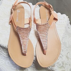 Women's GUC Peach color Sandals Size 8M